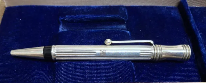 Caneta Laban Alemanha Prata Maciça 925 Vintage Anos 70/80