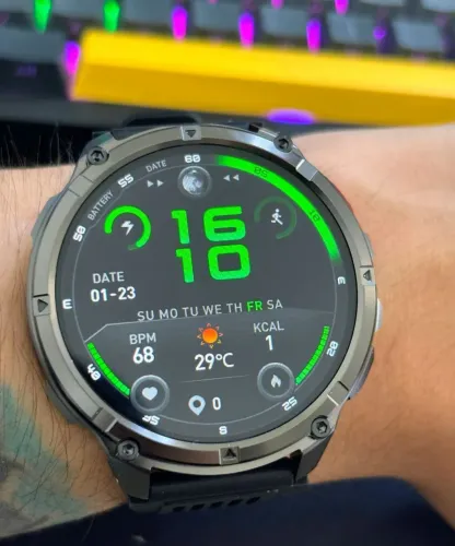 RELÓGIO SMARTWATCH COM SUPER TELA E BATERIA ULTRA LONGA DURAÇÃO
