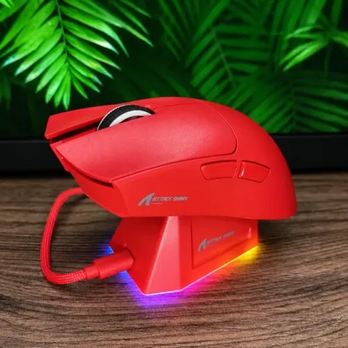 Mouse Sem Fio Attack Shark X11 Com Dock De Carregamento