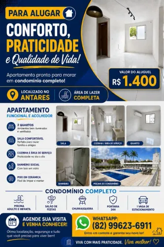 CONDOMÍNIO NO ANTARES - PRONTO PRA MORAR