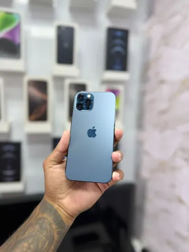 IPHONE 12 PRO 128GB AZUL<br>R$ 1.699,00<br>BATERIA NOVA<br>TELA NOVA