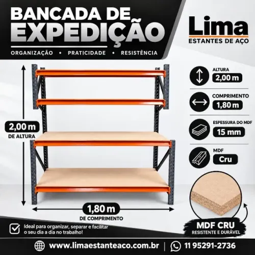 Bancada De Expedição Direto Da Fabrica
