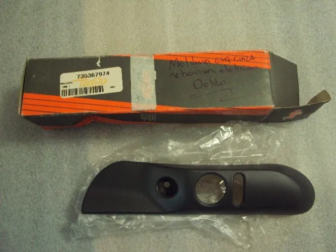 fiat doblo moldura esquerda cinza retrovisor eletrico nova original