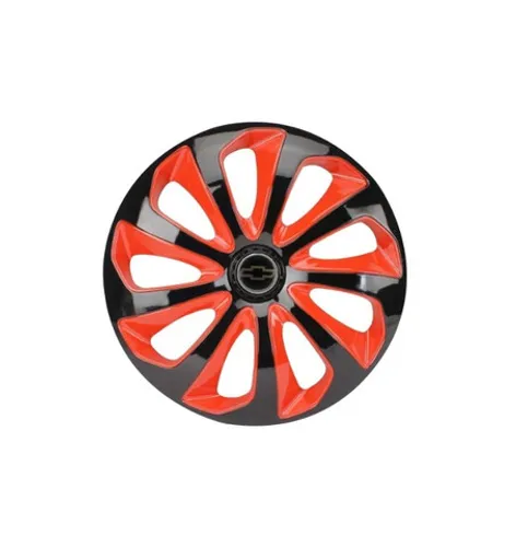 Calota Esportiva Aro 14 Elitte Universal vermelho linha Velox Elitte calota sem adesivo