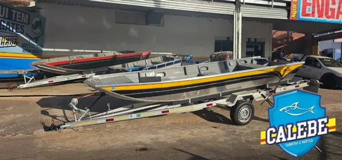 Kit Canoa Marreco de Goiás 5.5m + Carreta Calebe 6.5m