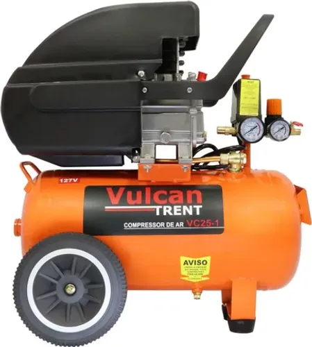 Compressor De Ar 24 Litros 2,5Hp 8 Bar 220Volts Vc25-1 Vulcan