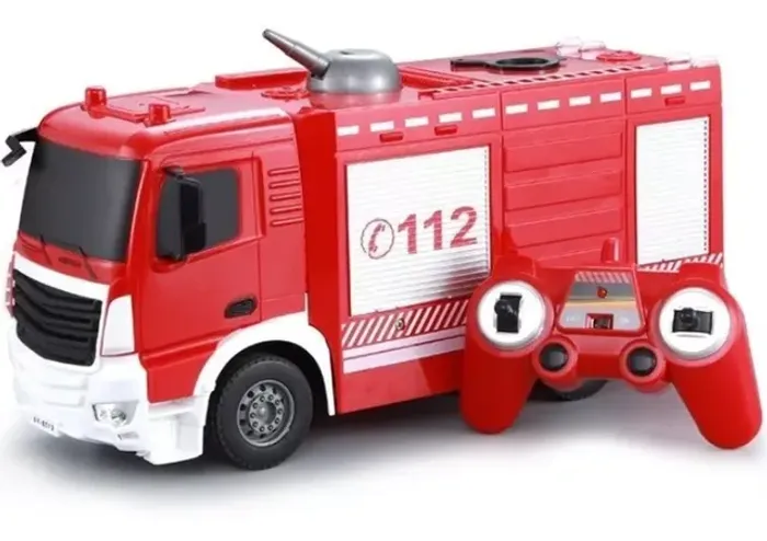 Caminhão de controle remoto bombeiro miniatura brinquedo