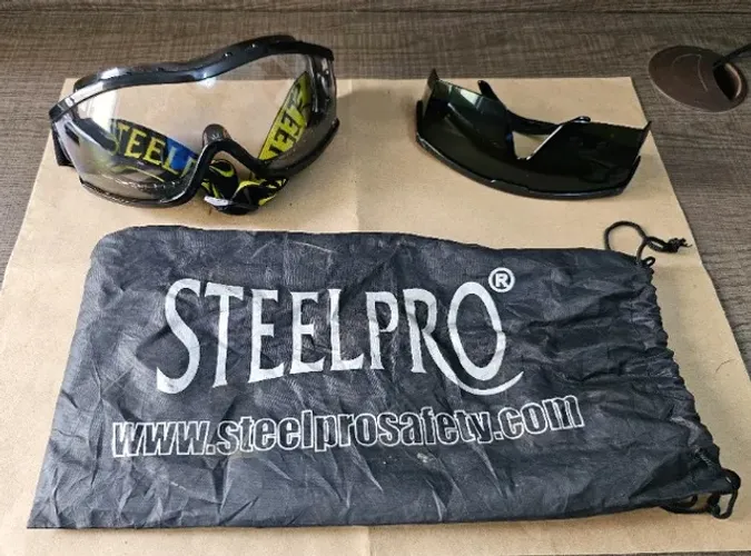 Óculos de Proteção Everest SteelPro + Óculos lente verde