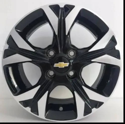 Roda aro 15 GM Prisma Ltz turbo Preta com diamantado jogo