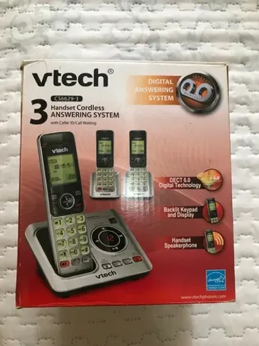 telefone sem fio handset cordless vtech cs6629-3