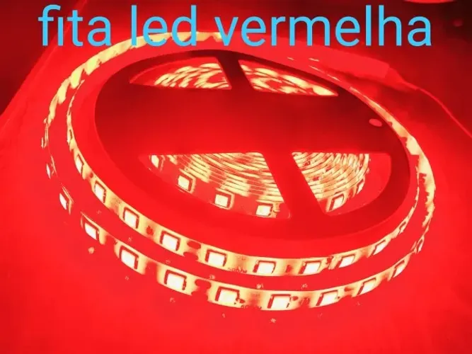 Fita Led vermelha 5 metros