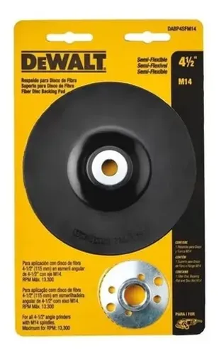 Suporte P/disco De Fibra 4-1/2 (115mm) M14 Dewalt