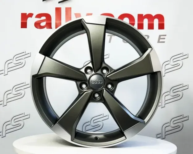 Jogo De Roda Audi Rs3 Grafite Brilhante 5x112 - 19x8 Offset 45 (Nv)