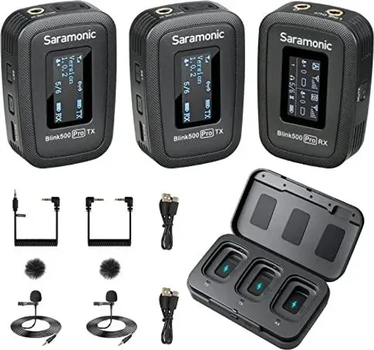 Microfones Saramonic Blink500 Pro B2 Condensador Cor Preto