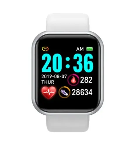 Relógio Smartwatch D20 Y68 Bluetooth p/ Android e iOS