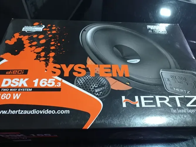 Kit 2 vias Hertz 6" DSK 165.3 160W italiano novo instalado 