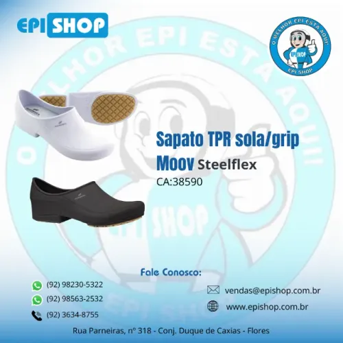 Sapato TPR sola/grip Moov Steelflex CA 38590
