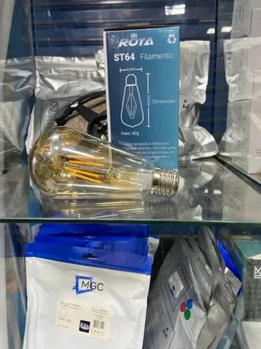 Lâmpada de filamento 4w 2200k decoração (Nova) 