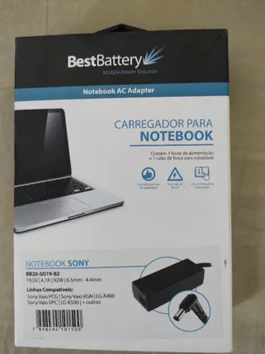 Fonte Carregador para Notebook Sony Vaio e outras