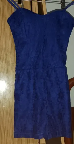 Macacão Azul Rendado 