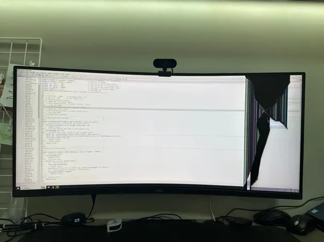 Defeito - Monitor Curvo WQHD 34" Dell S3422DWG