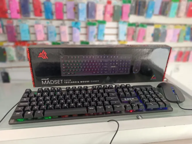 Teclado e Mouse Gamer KNUP - ENTREGA A DOMICÍLIO