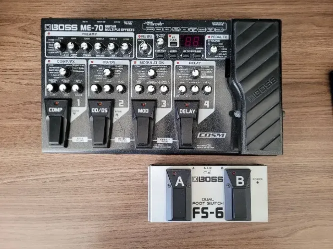Pedaleira Boss ME-70 c/ footwsitch FS-6