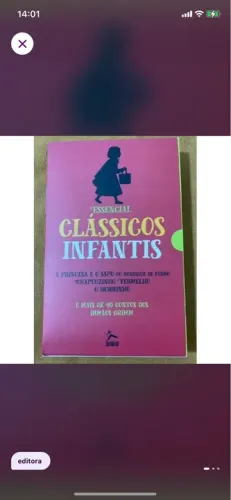 Box com 3 livros Essencial Clássicos Infantis - contos irmãos Grimm
