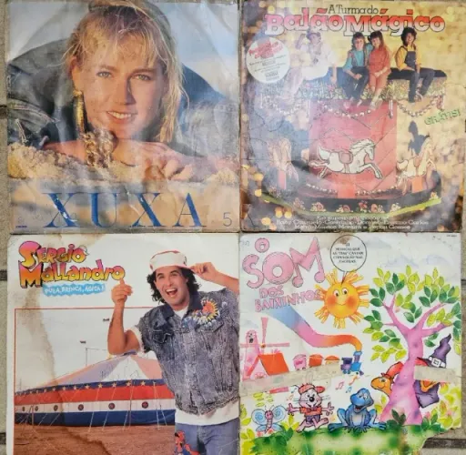 Kit 02 - 04 Discos Vinil INFANTIL para colecionadores (Anos 80)