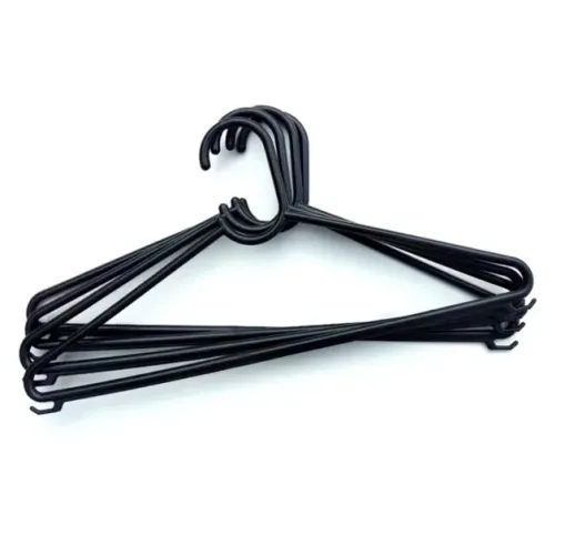 Kit 10 cabide de roupa Preto