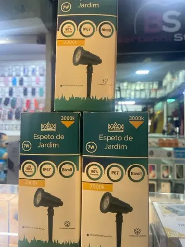 Espeto de jardim 7w 3000k lâmpada