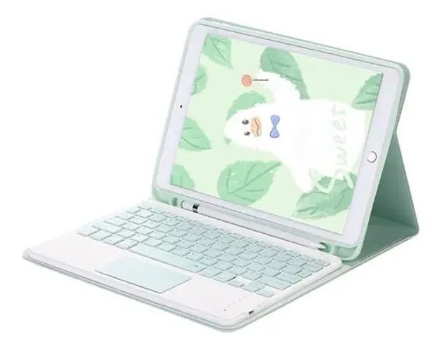 Capa ipad 9 com teclado + película 