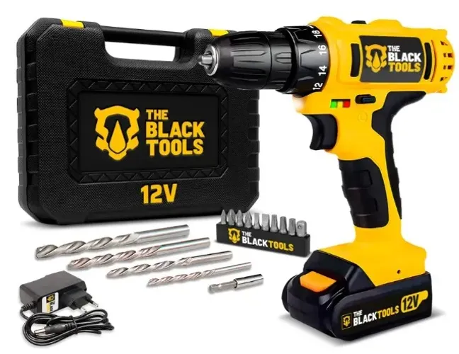 Furadeira Parafusadeira Sem Fio A Bateria 12v