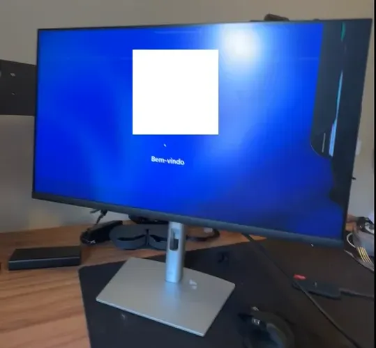 Monitor Dell 27". P2722H. c/ defeito. Oportunidade!