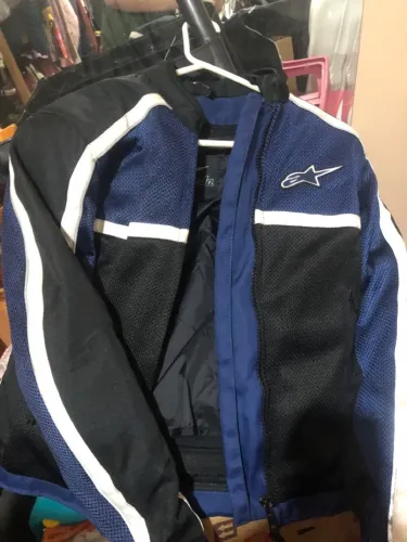 Jaqueta moto azul feminina Alpinestars Stella tam P