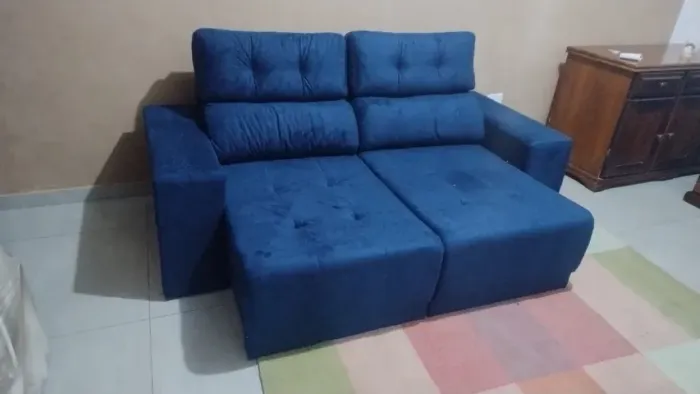 Só Hoje! Sofá 2 metros retrátil e Reclinável por apenas R$ 999,00 à vista , entrega rápida