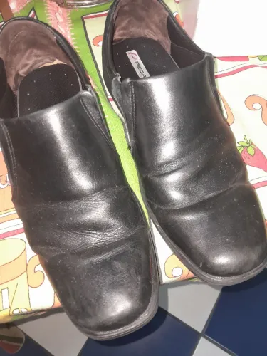 Sapato masculino em couro preto