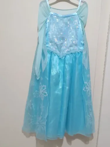 Vestido Fantasia Frozen Infantil Elsa Disney Store