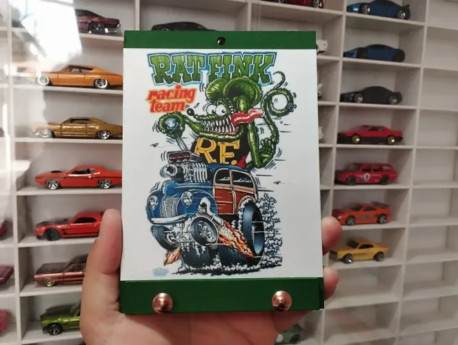 Quadro porta chave Rat Fink