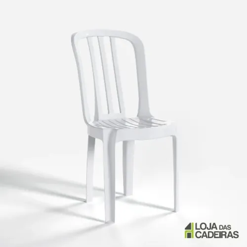 Cadeira de Plástico Reforçada - Suporta até 182 kg - Cadeira Bistrô Tedras