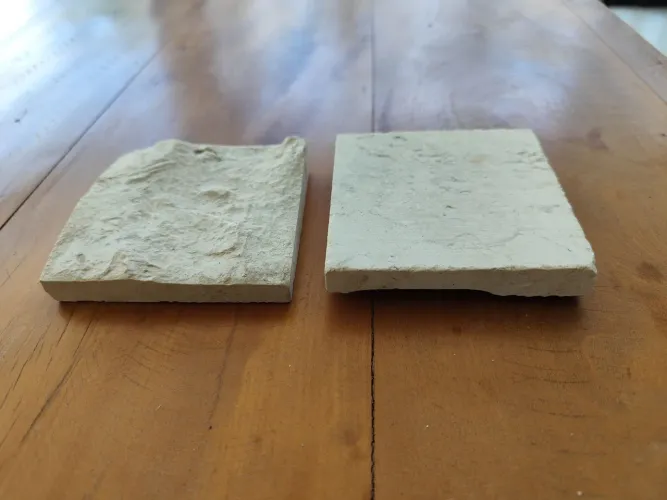 Pedra travertino Rock Face 10x10 cm Super Promoção