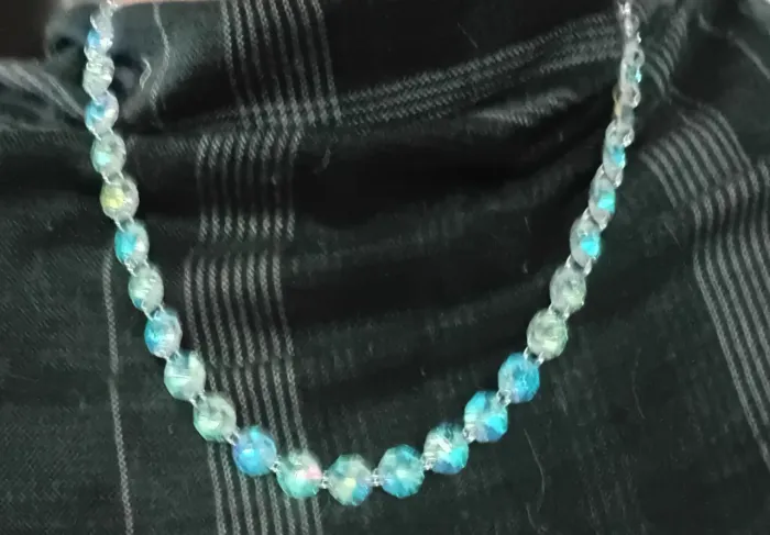 Conjunto colar e brinco imitação diamante