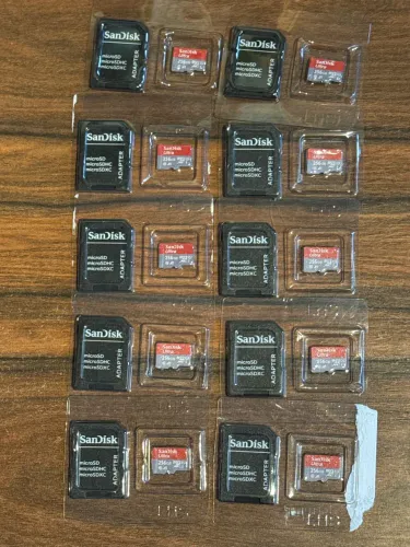 Kit com 10 Cartão de Memória Sandisk Ultra 256GB