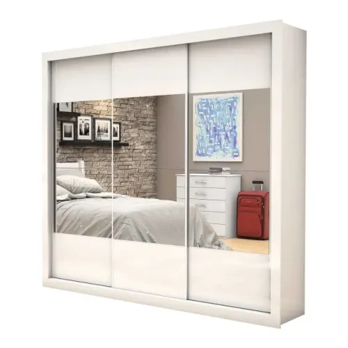Guarda Roupa 3 Portas 4 Gavetas Espelho Novo Varios Modelos