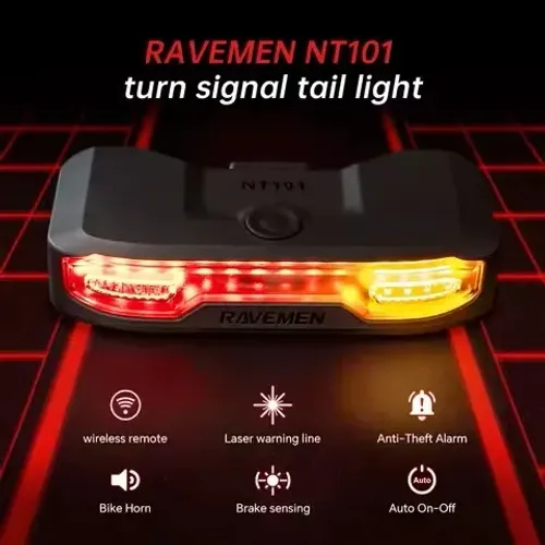 Luz Traseira Ravemen NT101 para Bicicleta
