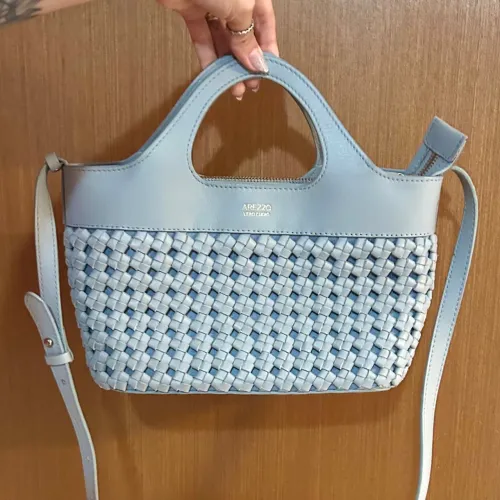 Bolsa Arezzo Azul - Couro Legítimo