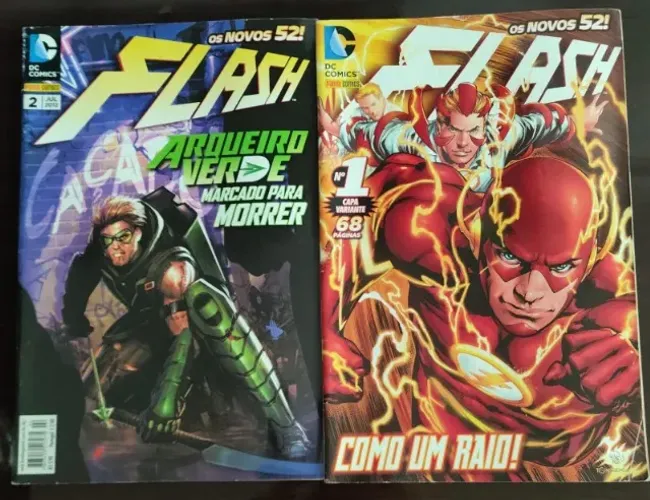 HQ Flash (DC Comics) - Novos 52 N° 1 e Nº 2 (Panini Comics 2012)