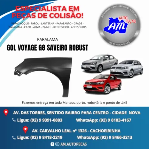 paralama gol voyage saveiro g8