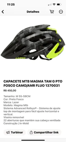 Capacete MTB Magma Lazer TAM G