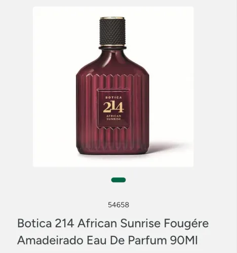 Perfume 214 Áfrican Sunrise